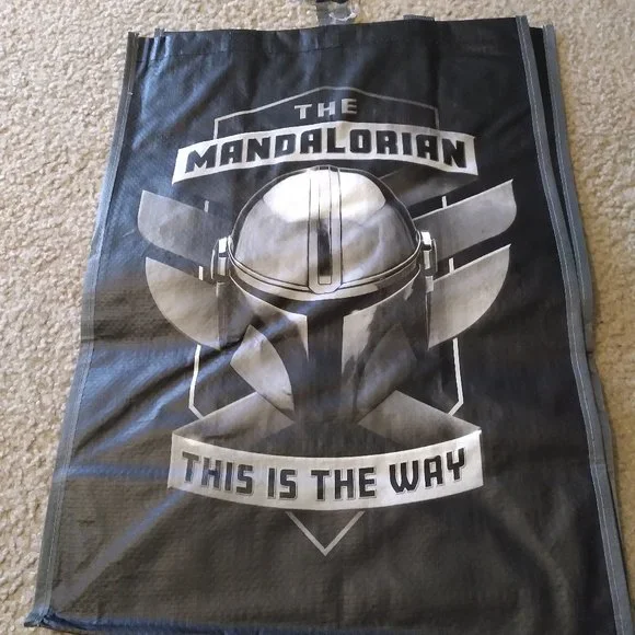 Star Wars Mandalorian Reusable Tote Bag NWT - Picture 1 of 5